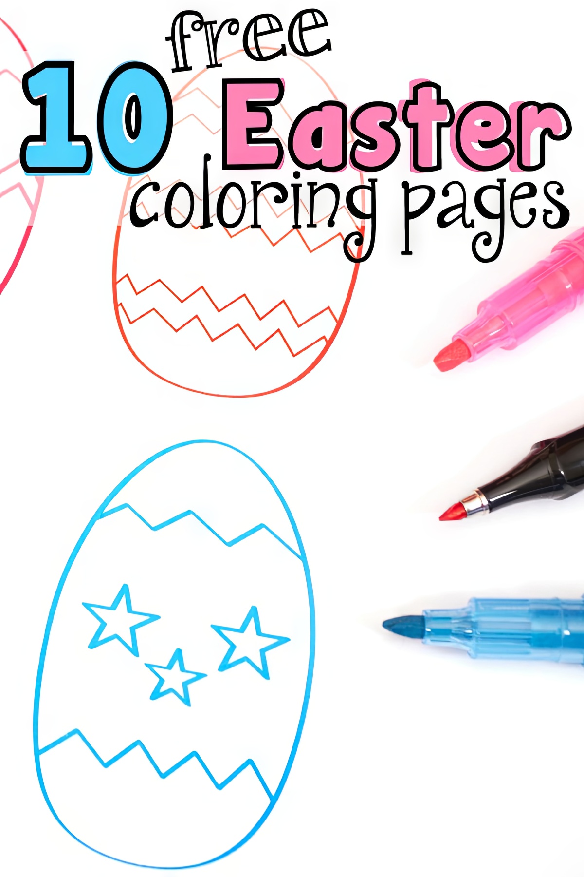10 free easter coloring pages featured