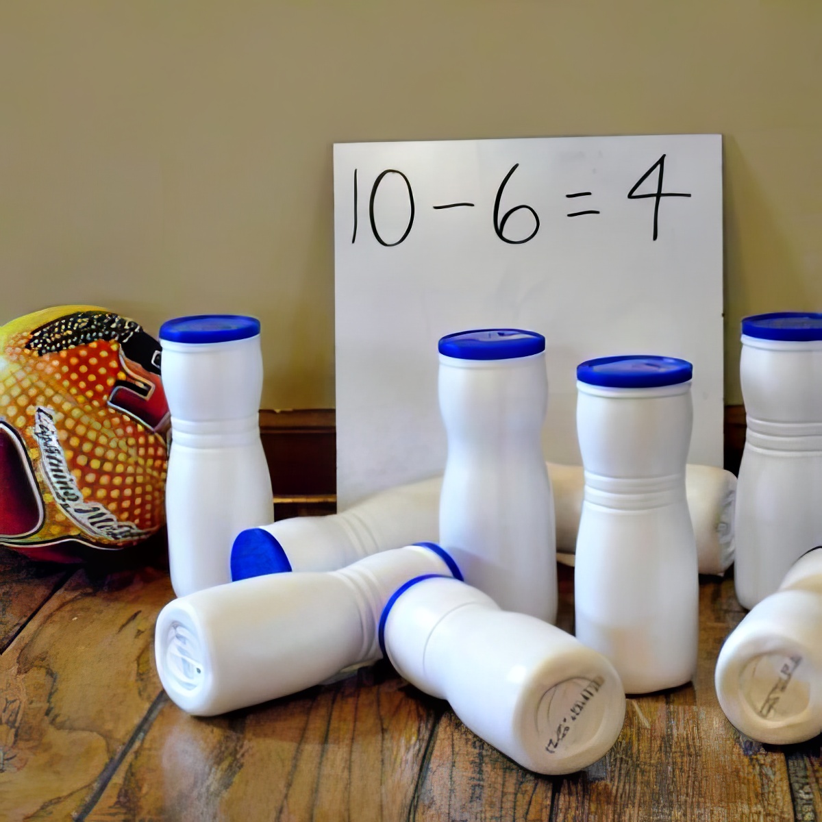 Bowling Game, subtraction game, math educational game for 5-year-old