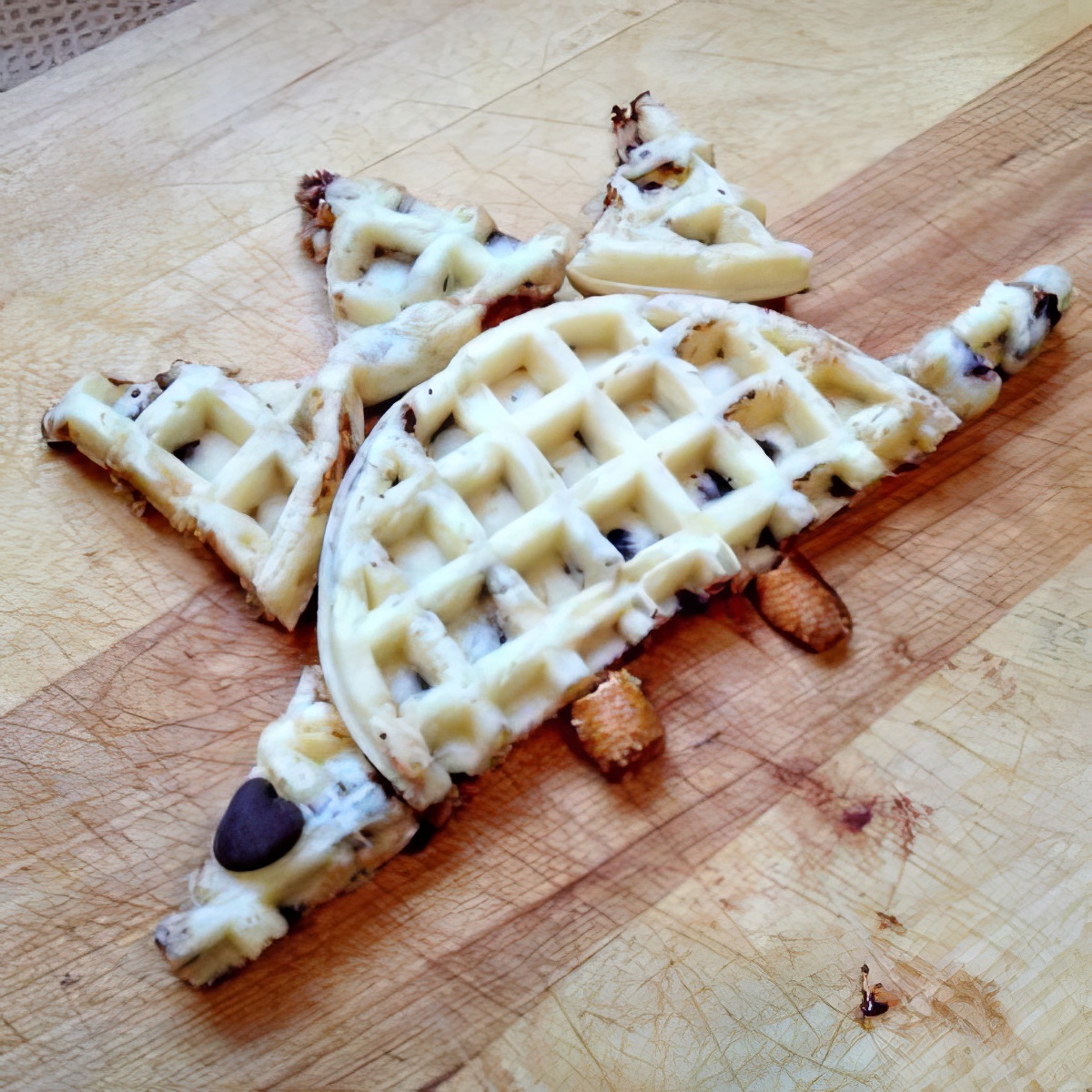 Munch with these yummy dinosaur waffles with your kids!