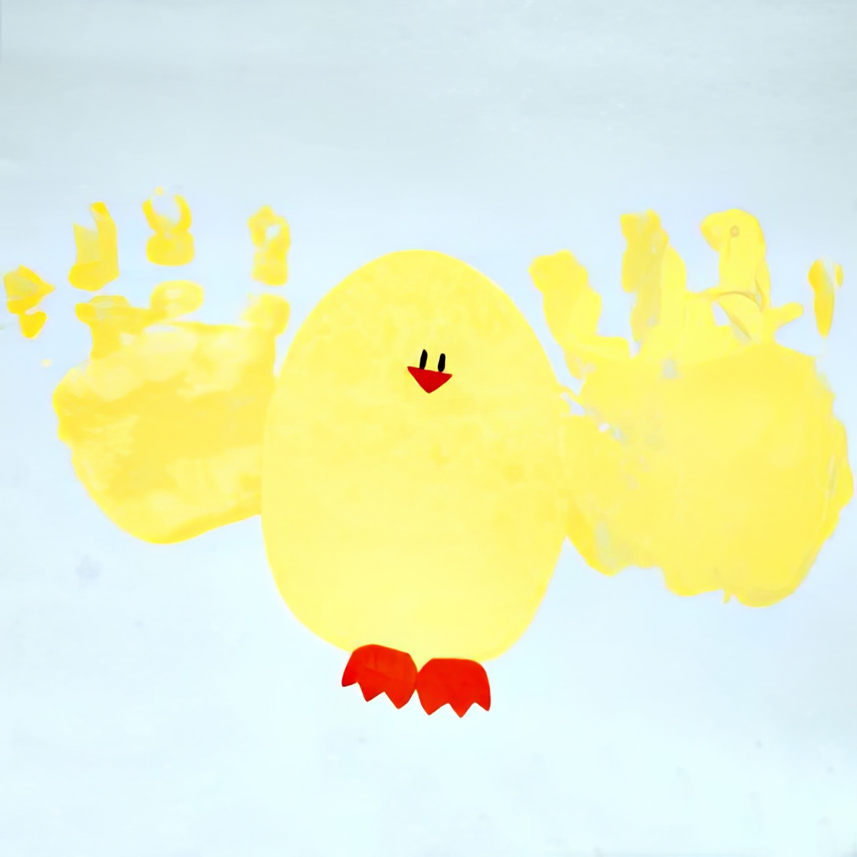 Hand paint those chicks and birds with your little ones today!