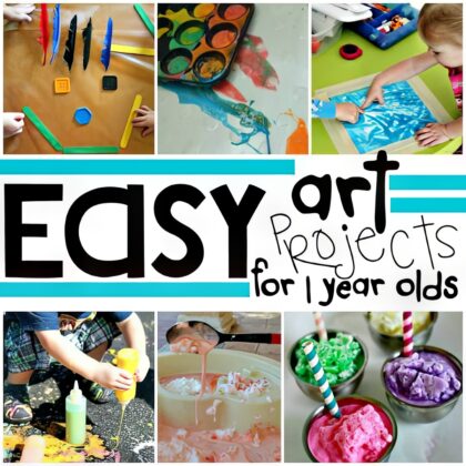 easy art projects for 1 year olds