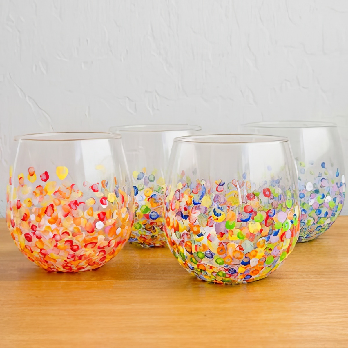 paint flowers in glass jars for colorful vases