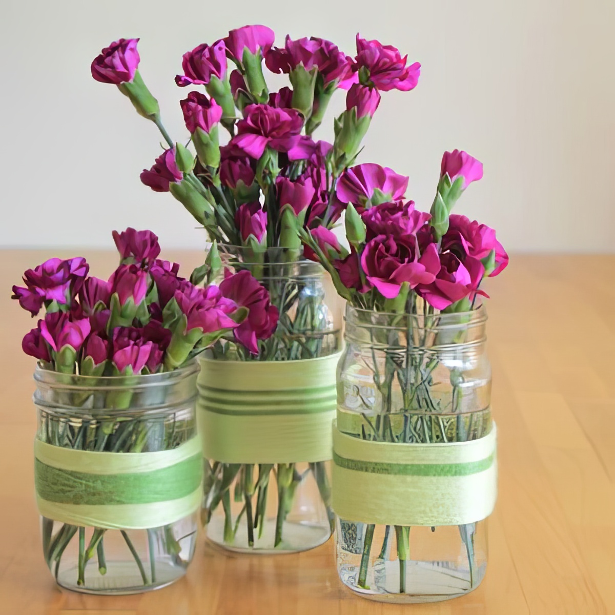 yarn-vases twine colorful twine and glass jars creative vase ideas