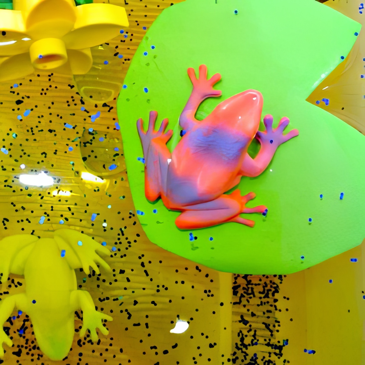 Sensory Play Frog Pond as sensory bins for preschoolers
