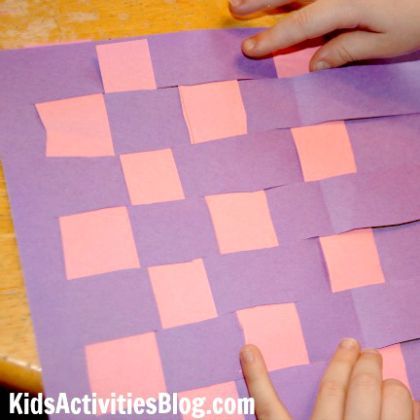 beginning-paper-weaving,  16 Easy Art Activities For Your 4 Year Old