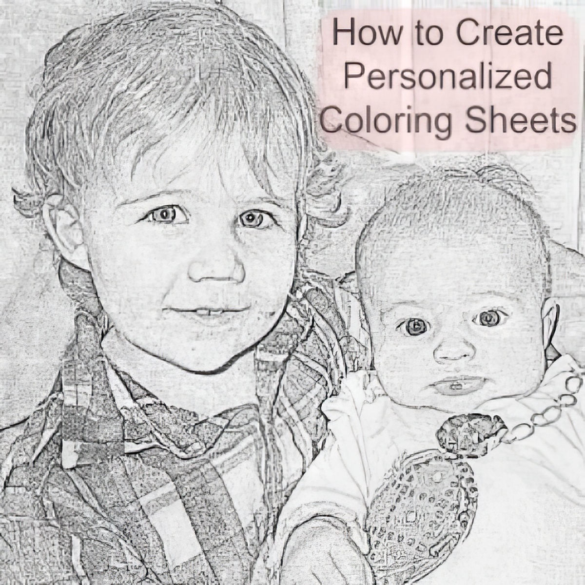 Create these printable family coloring pages for the whole family!