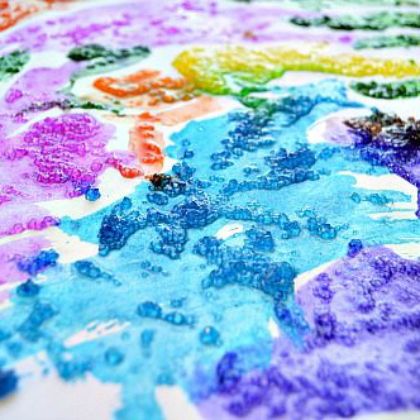 salt paint,  16 Easy Art Activities For Your 4 Year Old