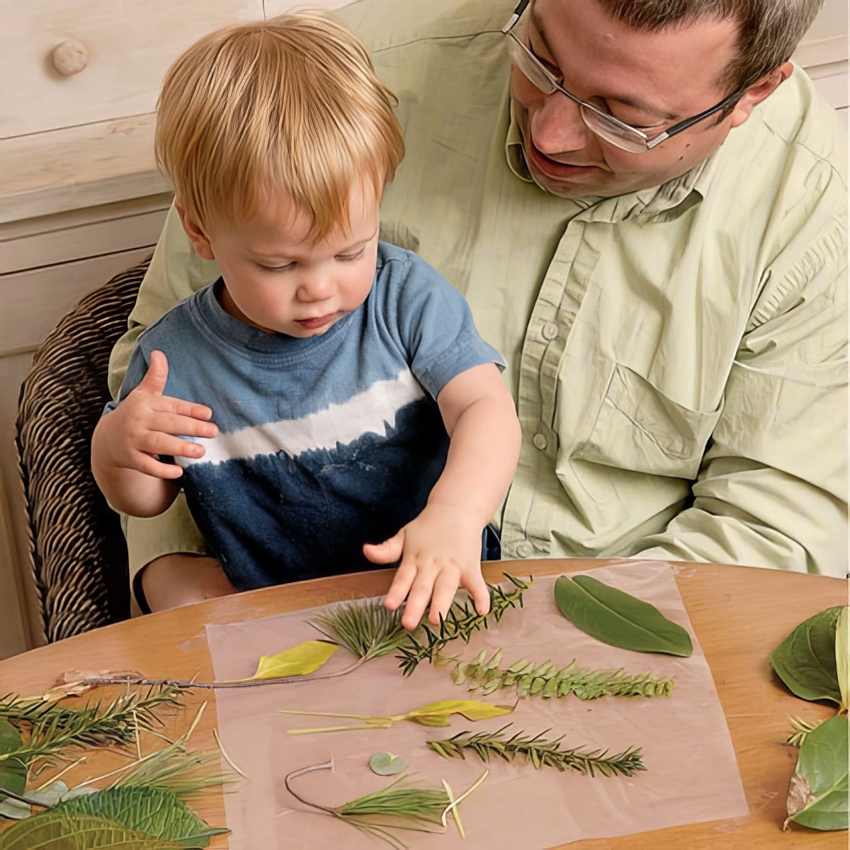 stick-art-craft-spring-craft-photo. Sticky Trasures Activity. Activities for 1-Year Olds