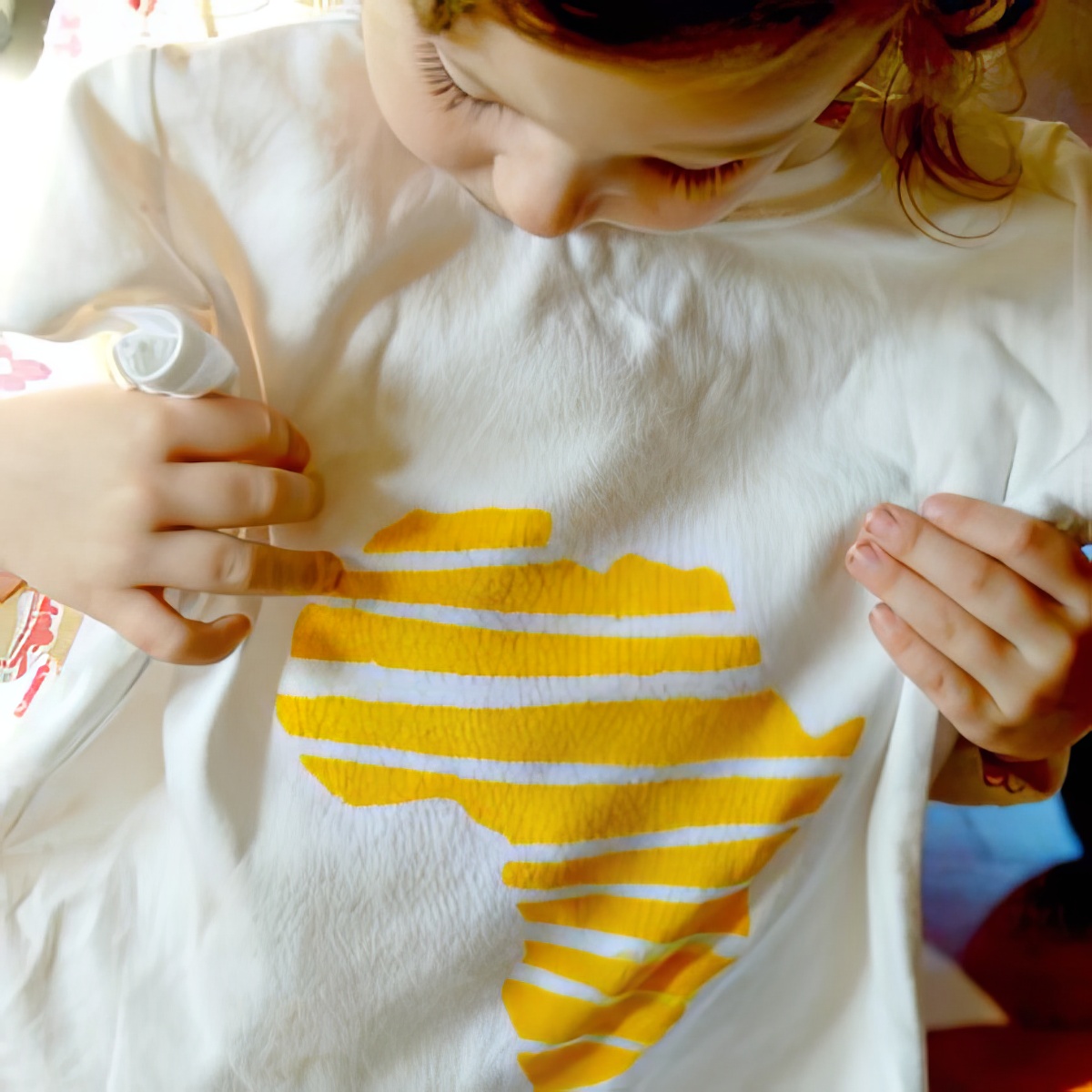 Make a stencil shirt with your kids as your follow the tutorial!