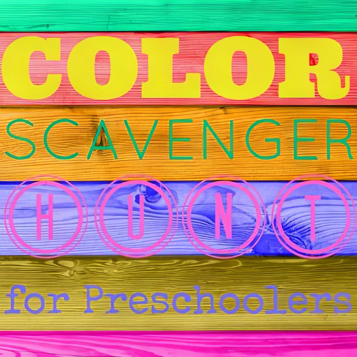 420 Color Scavenger Hunt, Bright and Colorful Activities for Preschoolers
