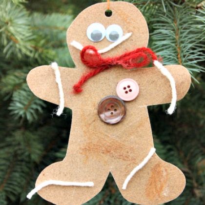 sandpaper gingerbread ornaments, Yummy and Creative Gingerbread Man Activities