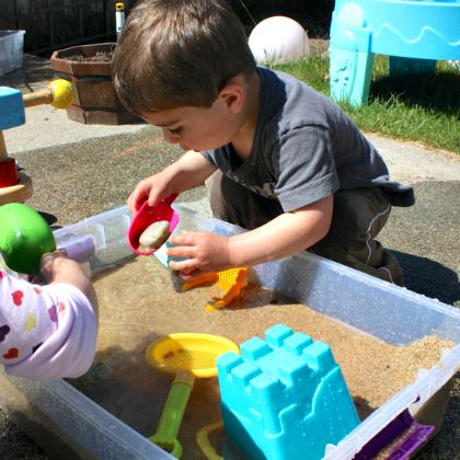 beach-themed sensory box, Super Fun Sand Activities For Kids, summer