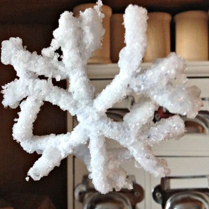 borax snowflakes, Indoor Snow Play Ideas for Kids