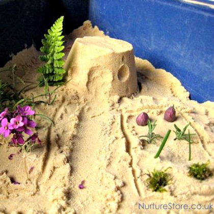 fairy garden, Super Fun Sand Activities For Kids, summer activities