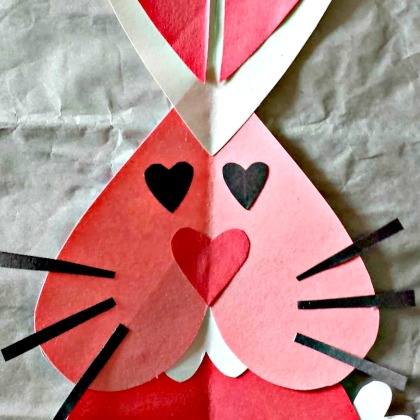 heart bunny, 17 lovely heart craft ideas, valentine projects, valentines art, heart arts for kids, heart crafts, easy valentine projects