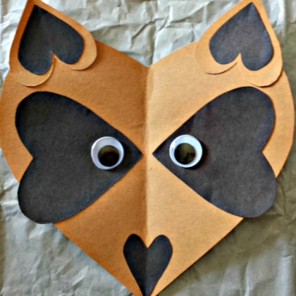 heart raccoon, 17 lovely heart craft ideas, valentine projects, valentines art, heart arts for kids, heart crafts, easy valentine projects