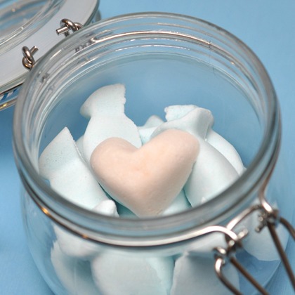Homemade Valentines Bath Bombs - heart shaped bath bombs for your kids teachers