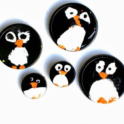math counter penguins, cute penguin crafts for kids