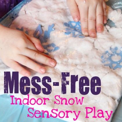 mess free snow play, Indoor Snow Play Ideas for Kids