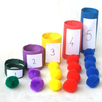 number counting tubes, Number Learning Activities For Preschoolers