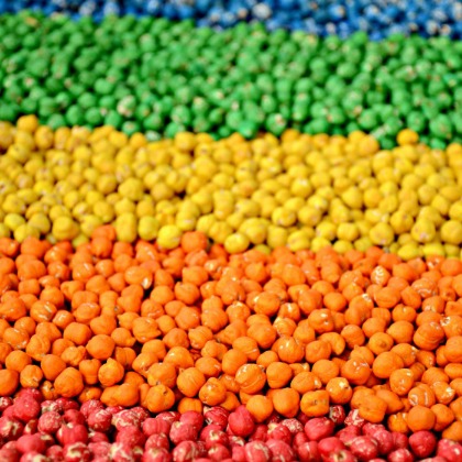 rainbow chickpeas, Insanely Awesome Activities For Sensory Play for Kids