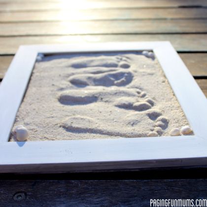 sand footprint, Super Fun Sand Activities For Kids, summer activities