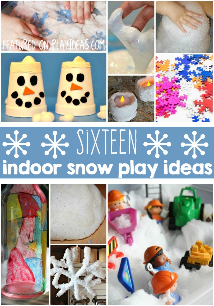 16 Indoor Snow Play Ideas for Kids