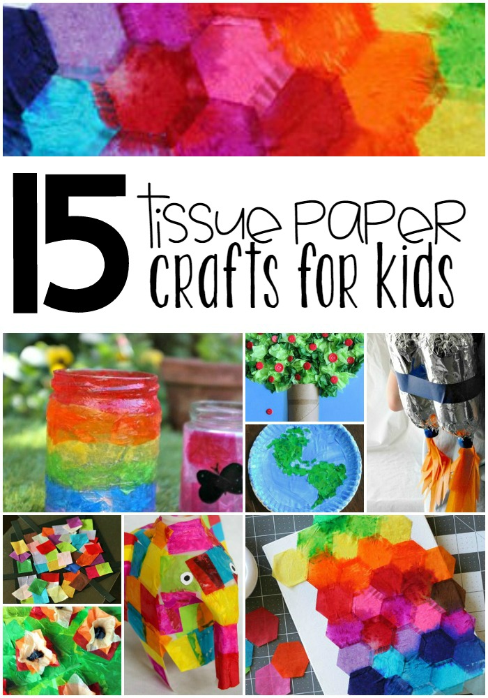 Have fun doing these Tissue Paper Crafts For Kids!