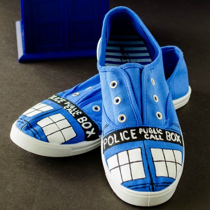 DOCTOR WHO SHOES, Cool Upcycled Sneaker Ideas