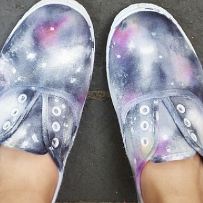 GALAXY SHOES, Cool Upcycled Sneaker Ideas