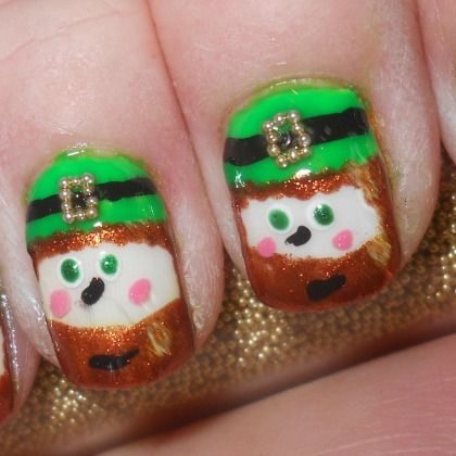 LEPRECHAUN NAILS, St. Patrick's Day Nail Art Ideas