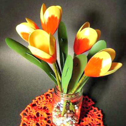 Spring is Here! let's create a blooming Tulips made out of a Simple Spoon.
