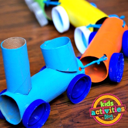 TOILET PAPER ROLL TRAINS, Super Fun and Easy-To-Make Toys for Kids