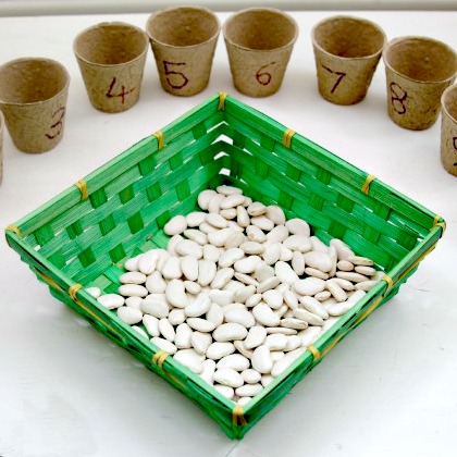 bean counting activity, Number Learning Activities For Preschoolers