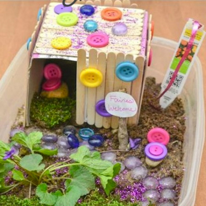 button fairy garden, Super Cute Button Crafts for preschoolers