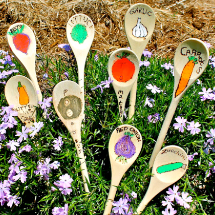 Let's Prepare and Plant your favorite Vegetable with this Simple Spoon garden stakes