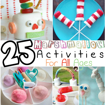 marshmallow activities, Yummy marshmallow activities for kids of all ages