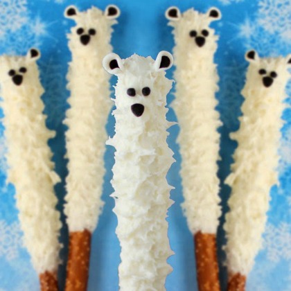polar bear pretzels