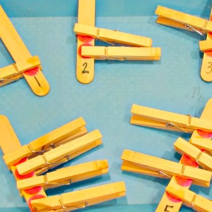 popsicle stick game, Number Learning Activities For Preschoolers