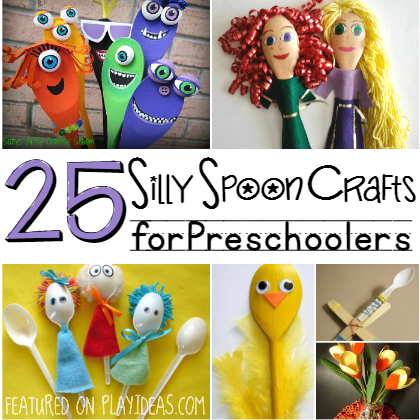 Silly spoon crafts for preschoolers