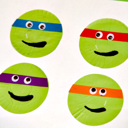 Teenage-mutant-ninja-turtles-Cupcake Liners-craft-play-ideas-for kids-of-all-ages-easy-diy