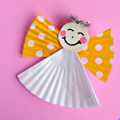 angel-Cupcake Liners-craft-play-ideas-for kids-of-all-ages-easy-diy