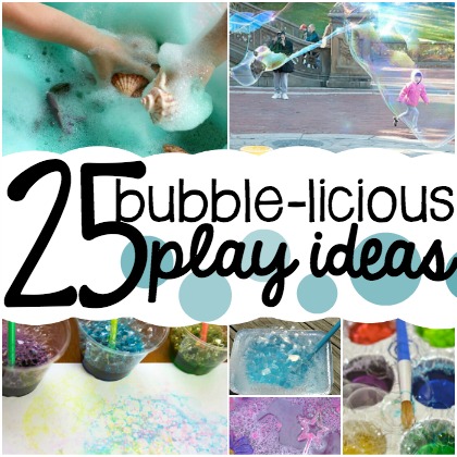 bubble play ideas for preschoolers!