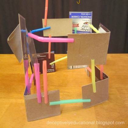building, Silly Straw Activities for 5-Year-Olds