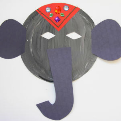  Make an Elephant Face Mask for kindergartners!