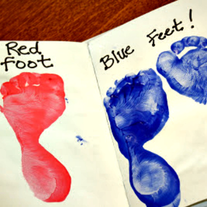 family foot book,  dr seuss inspired crafts, dr. seuss, projects dr. seuss, toddlers