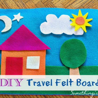 felt travel board, no-sew crafts for kids, creative no sew crafts