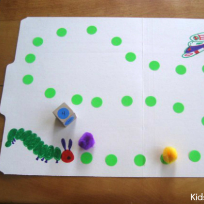 file folder caterpillar game for preschoolers!