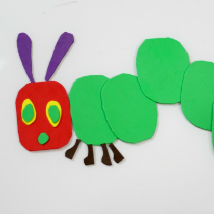 foam puzzle caterpillar for preschoolers!