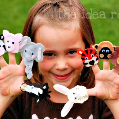 hand puppets, no-sew crafts for kids, creative no sew crafts